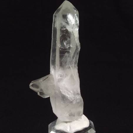 MINERALS *Double Terminated Clear QUARZ Rough Crystal Healing 46.6g-1