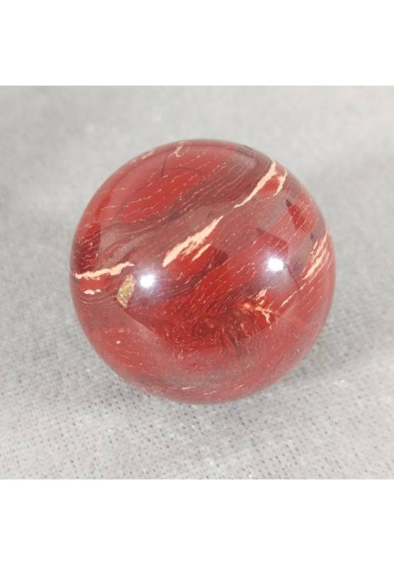 Esfera en Jaspe Rojo ARCO IRIS Cristaloterapia Masaje Minerales Cristales-1