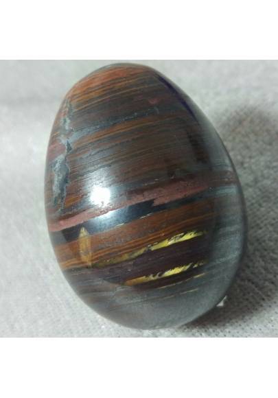 Egg in Iron Tiger (JASPER + Hematite + TIGER'S EYE) Minerals-1