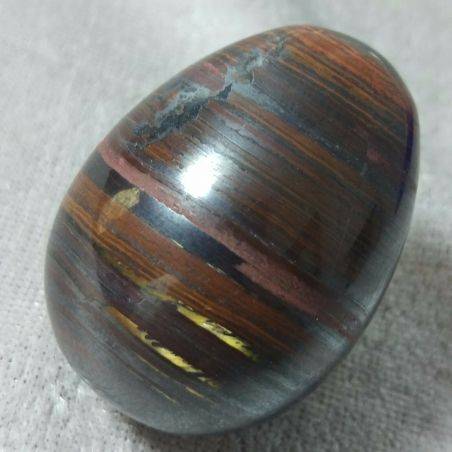 Egg in Iron Tiger (JASPER + Hematite + TIGER'S EYE) Minerals-2