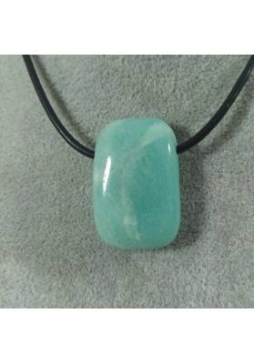 Pendant Gemstone in JADE Sky Blue Necklace Charm Chain MINERALS Chakra Crystals-1