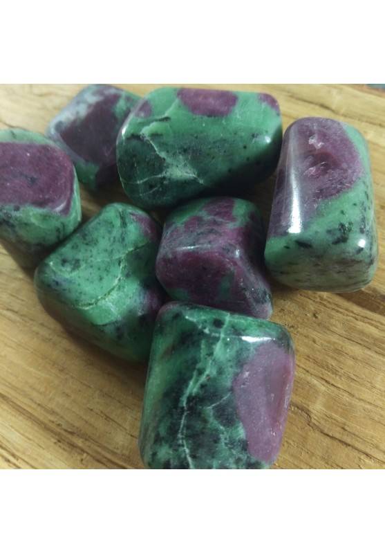 ZOISITE with RUBY Minerals Tumbled BIG Crystal Healing Chakra-1