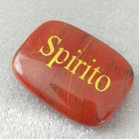 Palmstone of SPIRIT in Red Jasper Crystal Healing Plate Chakra Pietre-1