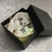 Geode PLATINO in AQUA AURA + Scatola Quarzo Ialino Brillante Cristallo di Rocca-10