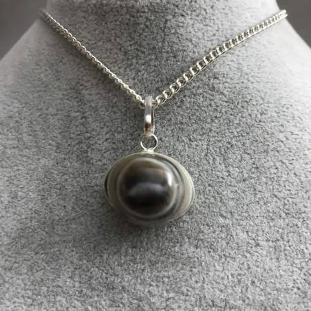 Pendant in Buddha Eye’s Clear AGATE Necklace Crystal Healing Chakra Reiki-7