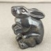 Rabbit in Hematite Home Animals Crystal Healing MINERALS Polished Reiki Aura-1