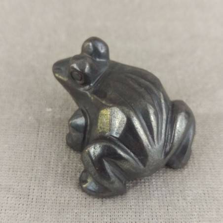 Frog in Hematite Animals Feng Shui Wicca Chakra Buddha Lucky Stone Gift Idea-4