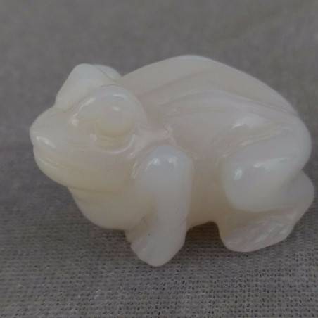 Frog in QUARTZ Opale ANIMALS Rospo MINERALS Chakra Buddha Lucky Stone Gift Idea A+?3