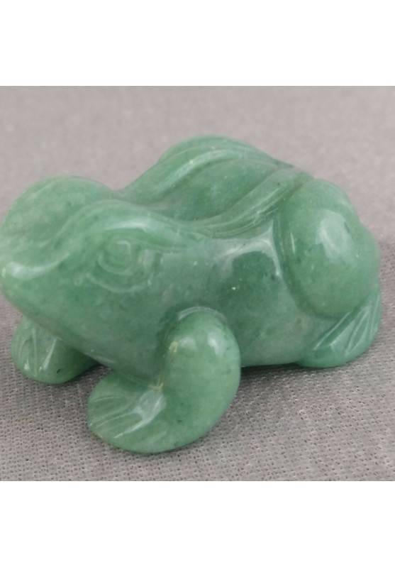 Frog BIG in Green Aventurine Polished MINERALS Chakra Crystal Healing Reiki-1