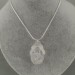 Pendant in Hyaline Quartz Frog Necklace Rock CRYSTAL SILVER Plated Reiki Healing-3