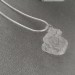 Pendentif Grenouille dans Quartz Hyalin Collier Cristal de roche Plaqué Argent Reiki-4