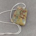 Pendant Gemstone in Ocean JASPER Chiaro with Monile SILVER Plated Necklace A+-2