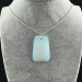 Pendant Gemstone in OPALITE Faceted with Monile SILVER Plated Necklace-2