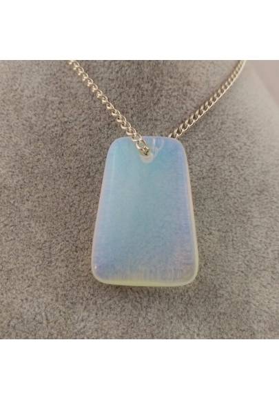 Pendant Gemstone in OPALITE POLISHED Necklace Charm Chain Jewel Gift Idea-1